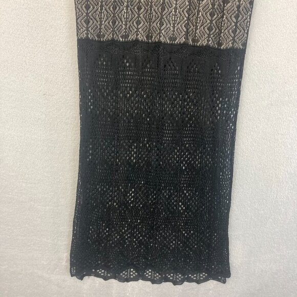 NWT ETRE Black Lace Maxi Sheath Skirt Women's Medium M Feminine Whimsigoth NEW - Picture 6 of 12